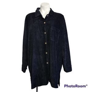 Victoria's Secret black long sleeve sleep shirt